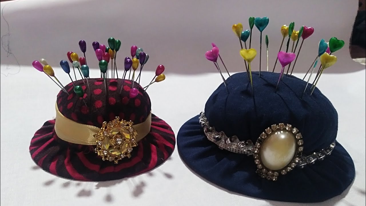 Pin Cushion banane ka tareeka l How to make Hat pin cushion l Best out