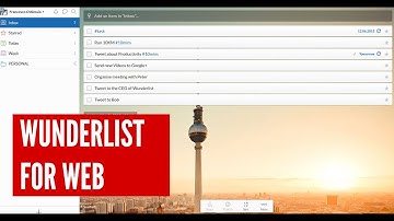 How to use Wunderlist for Web