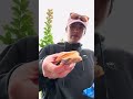 Eating taiyaki from food hall in Okinawa Japan