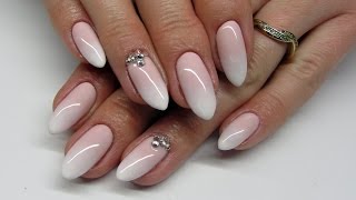 Babyboomer Nails - Cieniowany French - Madam Glam, Semilac, Indigo