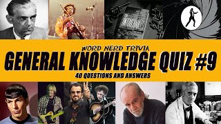 General Knowledge Trivia Quiz #9 - 40 Multiple Choice Questions - Let's flex those trivia muscles!
