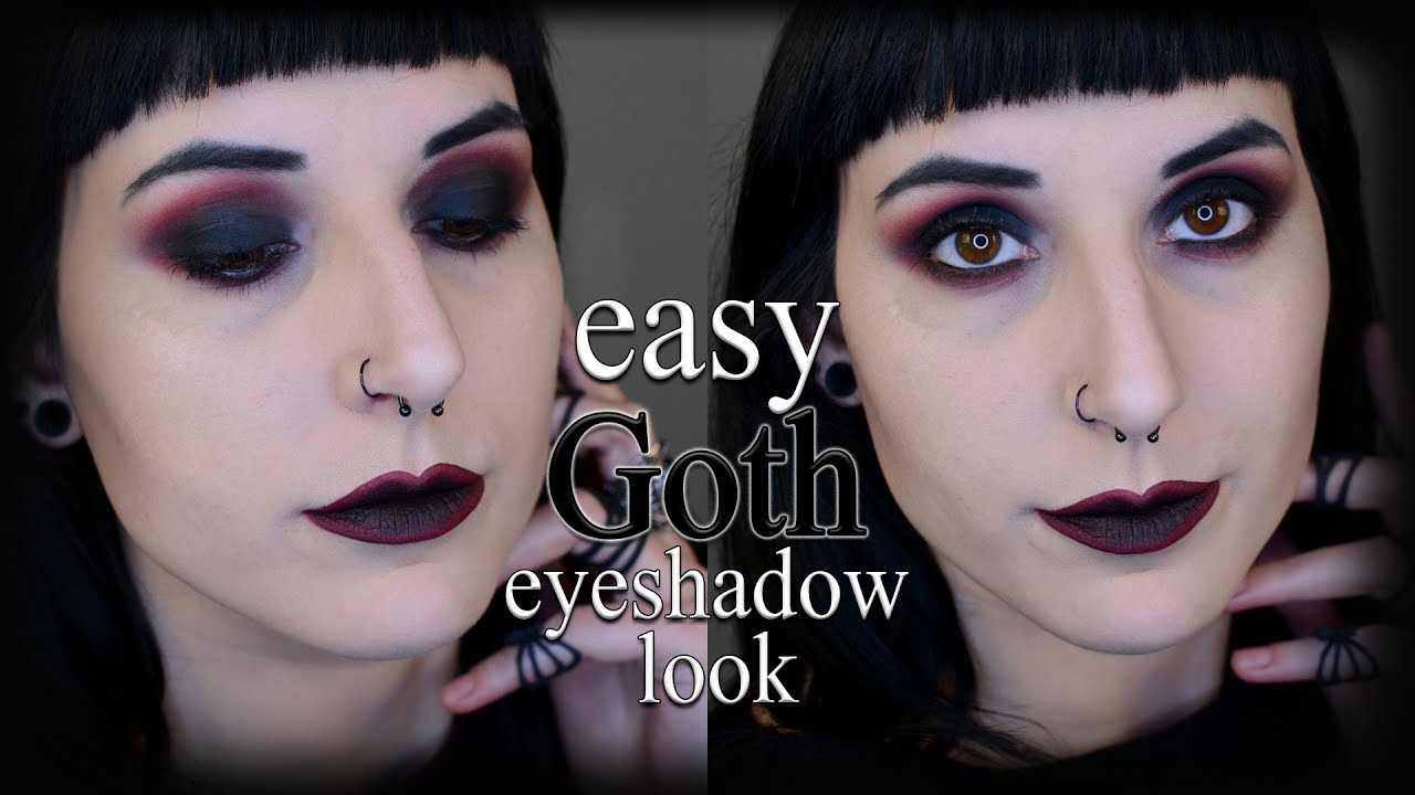 Globus tale Stærk vind Easy goth smokey eye makeup tutorial (2019) - YouTube