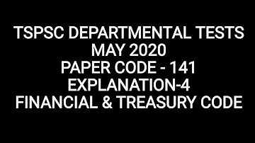 TSPSC Departmental Test /MAY-2020 /PAPER-141 /EXPLANATION–5/ Budget Manual /vignansarvas