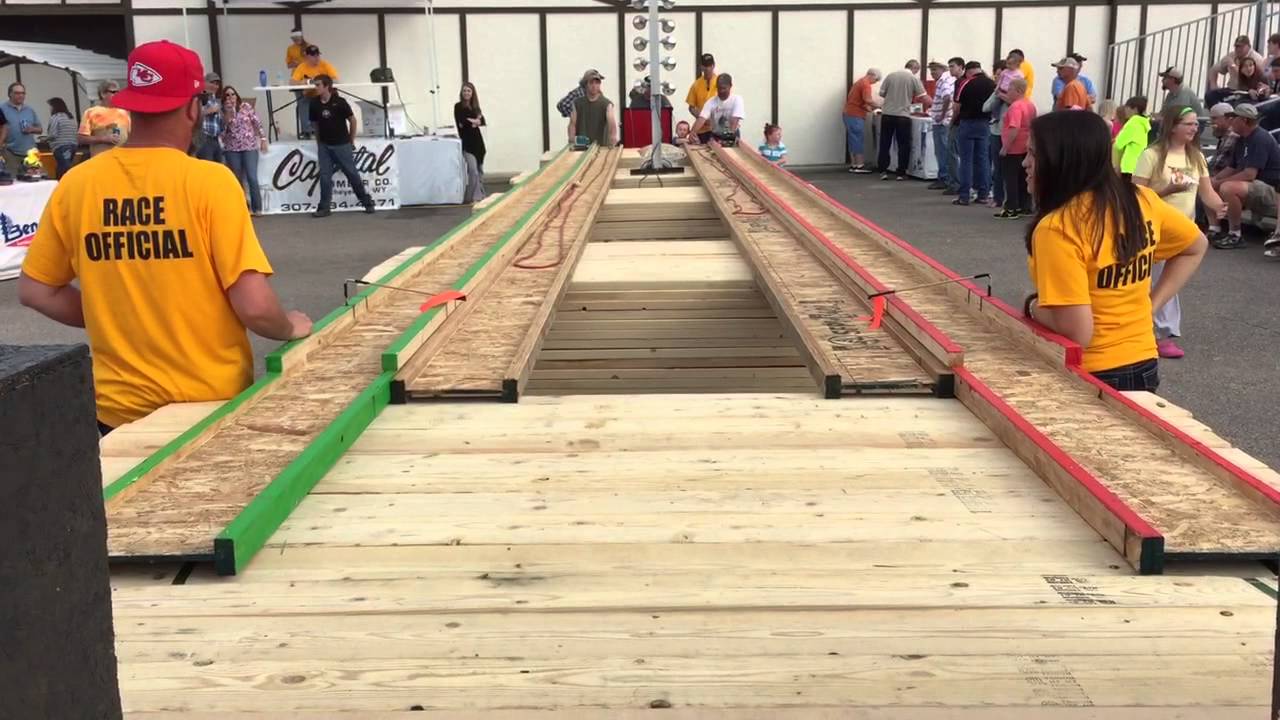 Super Modified Belt sander races Double Crash! Capital lumber