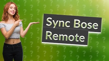 How do I get my Bose remote to work on my TV?