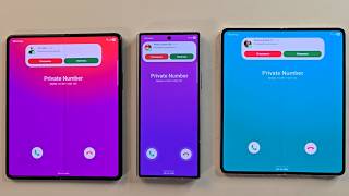 Incoming call Samsung ZFold 3 Outgoing call Samsung ZFold 4 Group call Samsung ZFold 6
