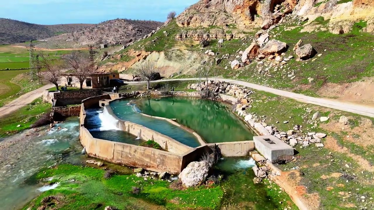 Çeme Reşan  (Mazıdağı / Mardin) Kaynak Suyu  Dron Görüntüler – Doğu’nun Saklı Cenneti