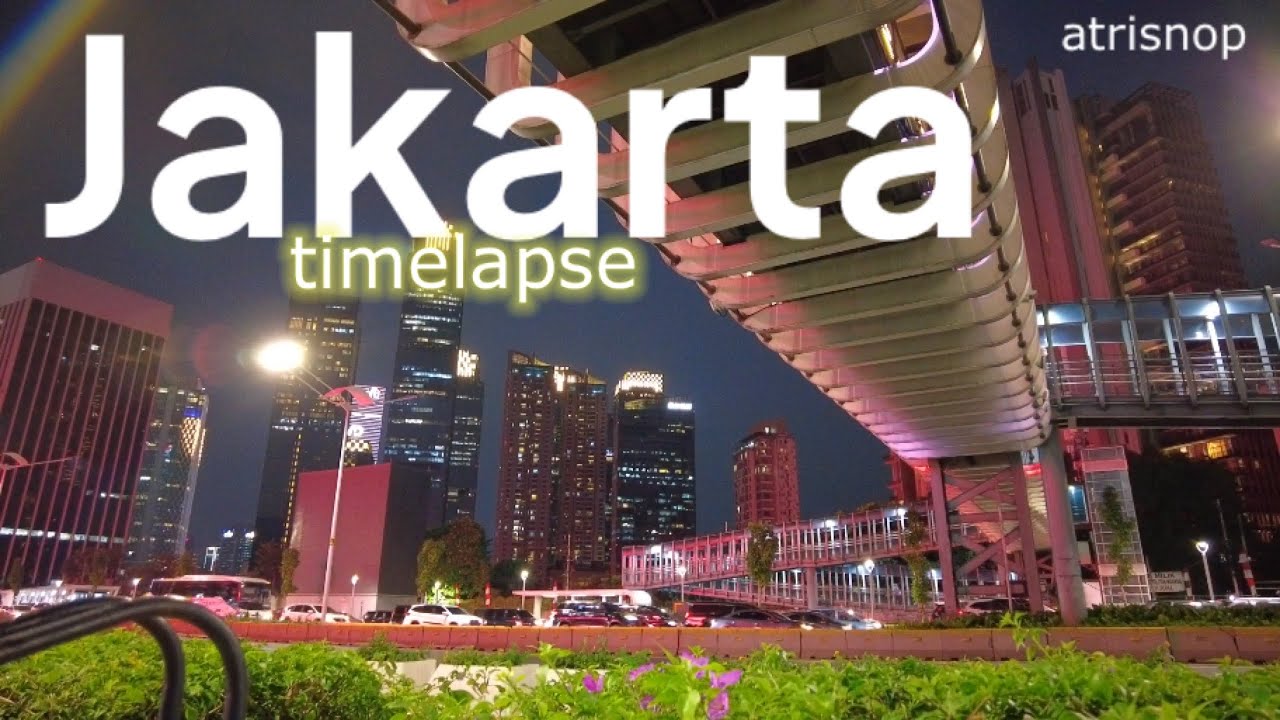 Sudirman Road in Jakarta (Timelapse)