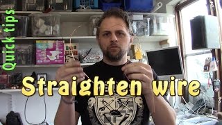 Quick tips: Straighten copper wire easily