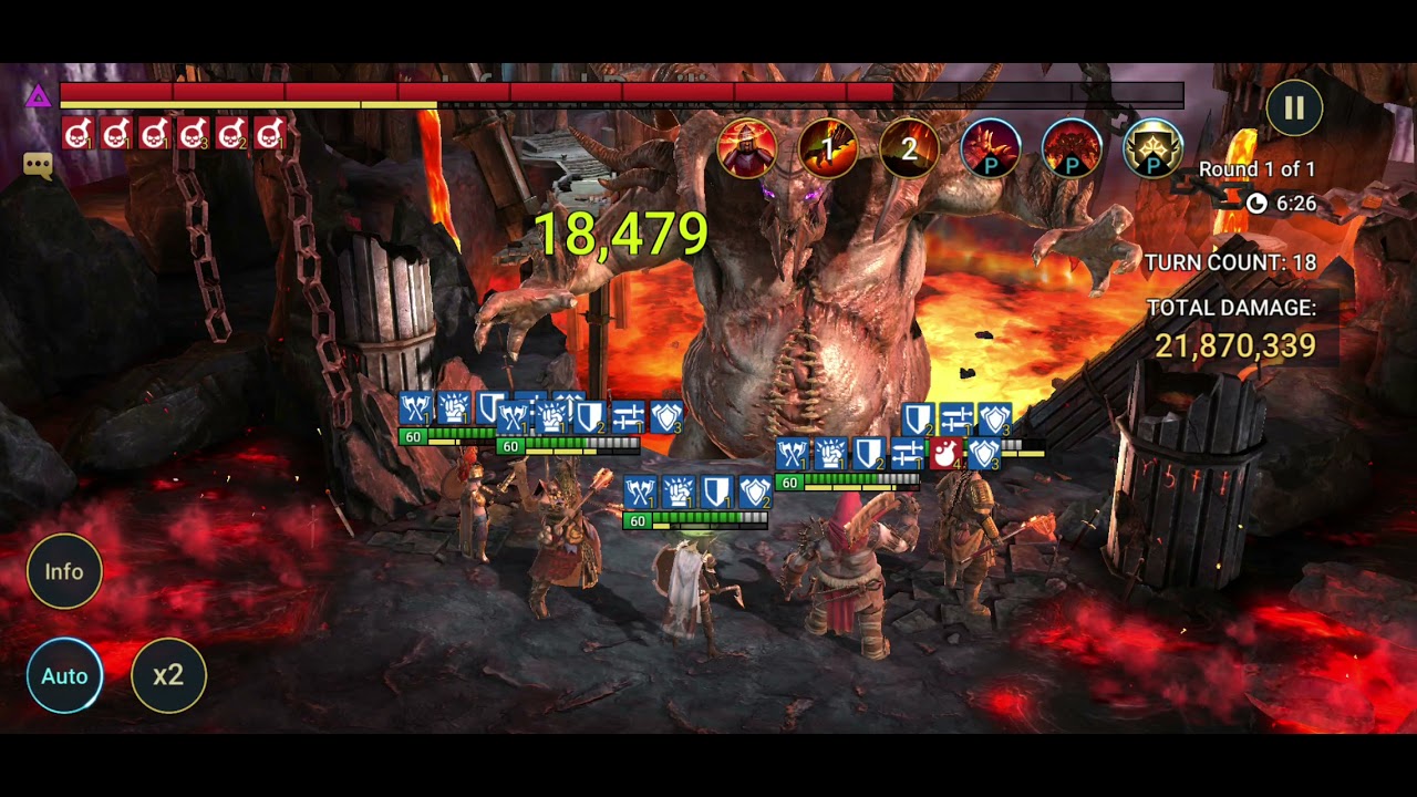 Clan boss, counter attack no healer