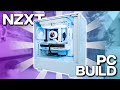 Building the cleanest white custom pc  nzxt h5 flow rgb pc build