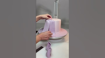 How to make a large cascading fondant bow cake #fondantbow #sugarbow #howto #cakedecorating #cakeart