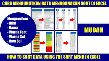 Cara Mengurutkan Data Menggunakan Sort di Excel | How to Sort Data Using Sort and Filter in  Excel