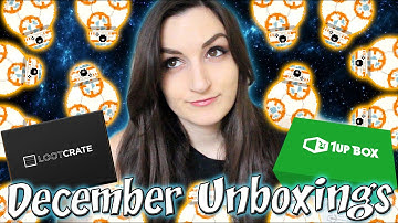 STAR WARS...STAR WARS EVERYWHERE!! - Loot Crate & 1Up Box Unboxings: December 2015