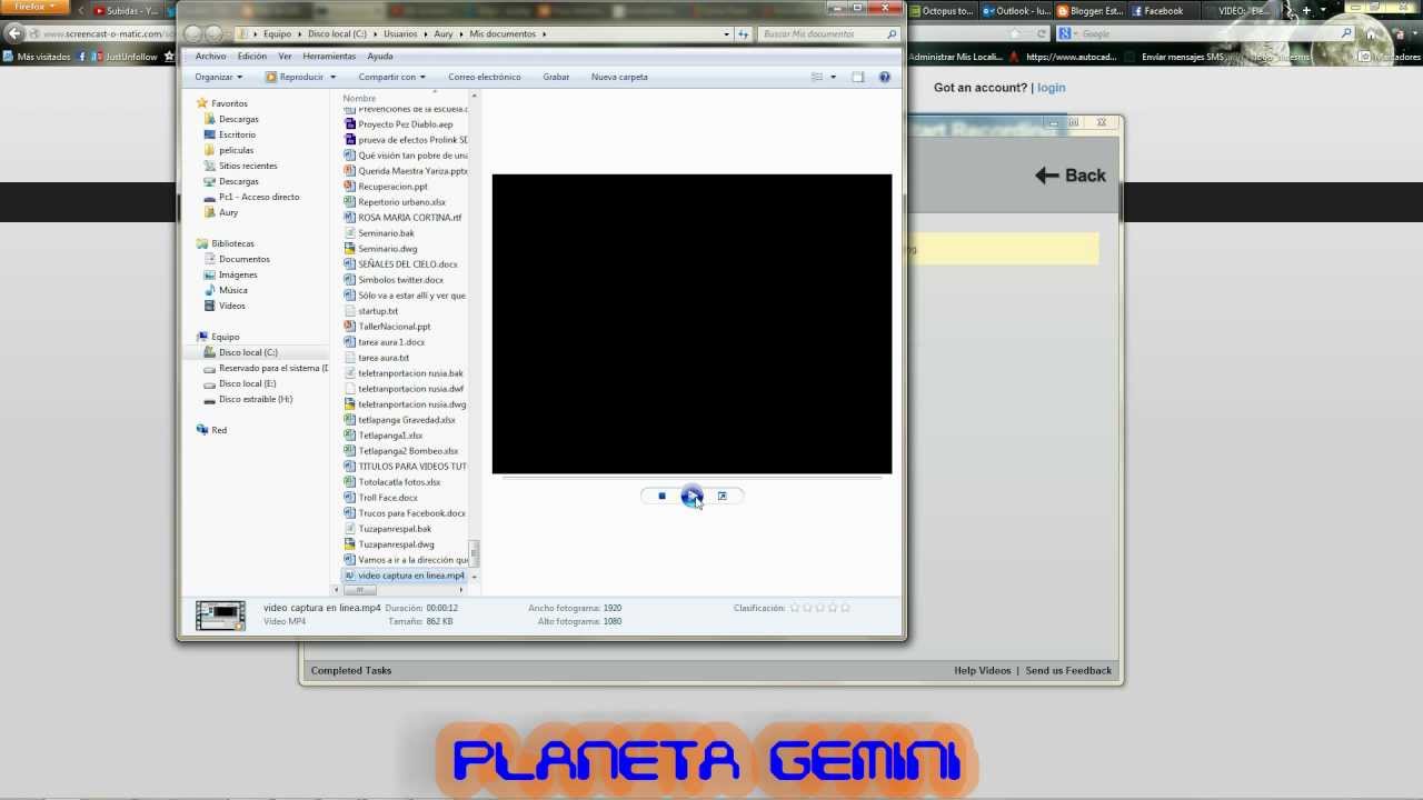 Como Capturar Pantalla - En Vídeo- En Linea Gratis - YouTube