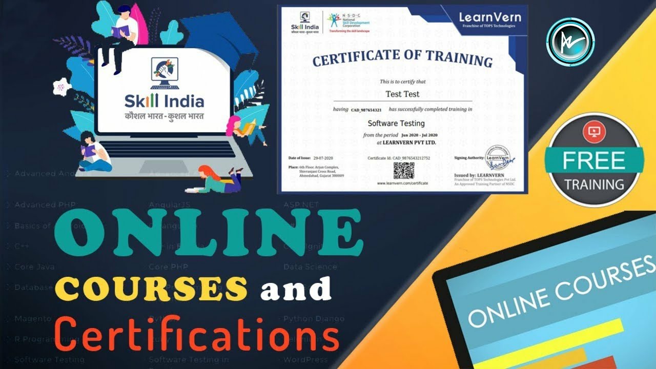 🤔How to learn Online courses for Free | Get Certification N.S.D.C India ...