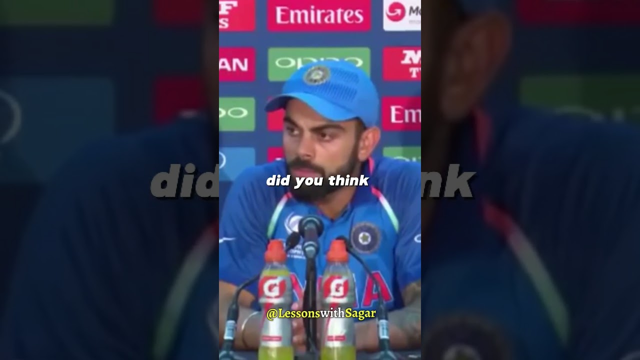 Virat Kohli angry on Pakistani reporter😡 #viratkohli#shorts