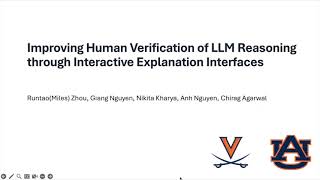 Interactive Explanation Interfaces for Verifying LLM Reasoning