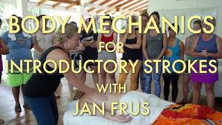 Body Mechanics for Introductory Massage Strokes