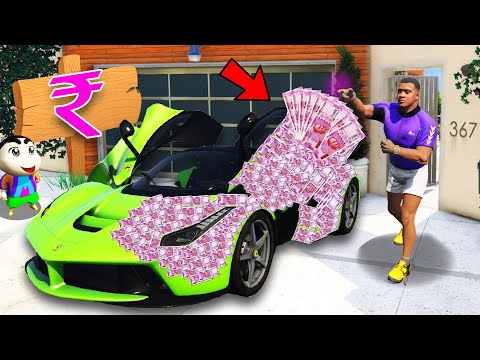 GTA 5 : If Franklin Touch Anything Turns Into MONEY ! (GTA 5 Mods)