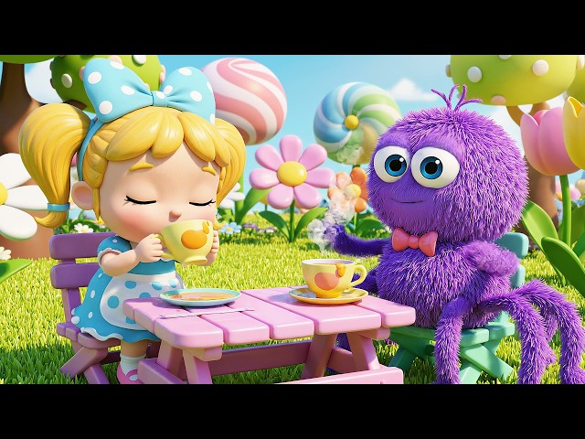Little Miss Muffet Brave Spider Picnic | Friendly Spider Song