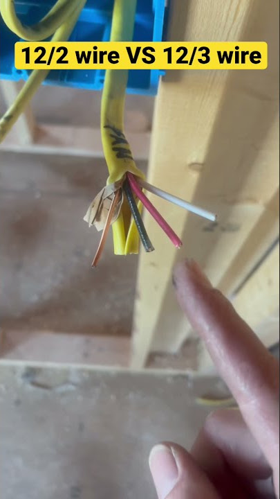 What is the difference between 12/2 and 12/3 wire? #shorts