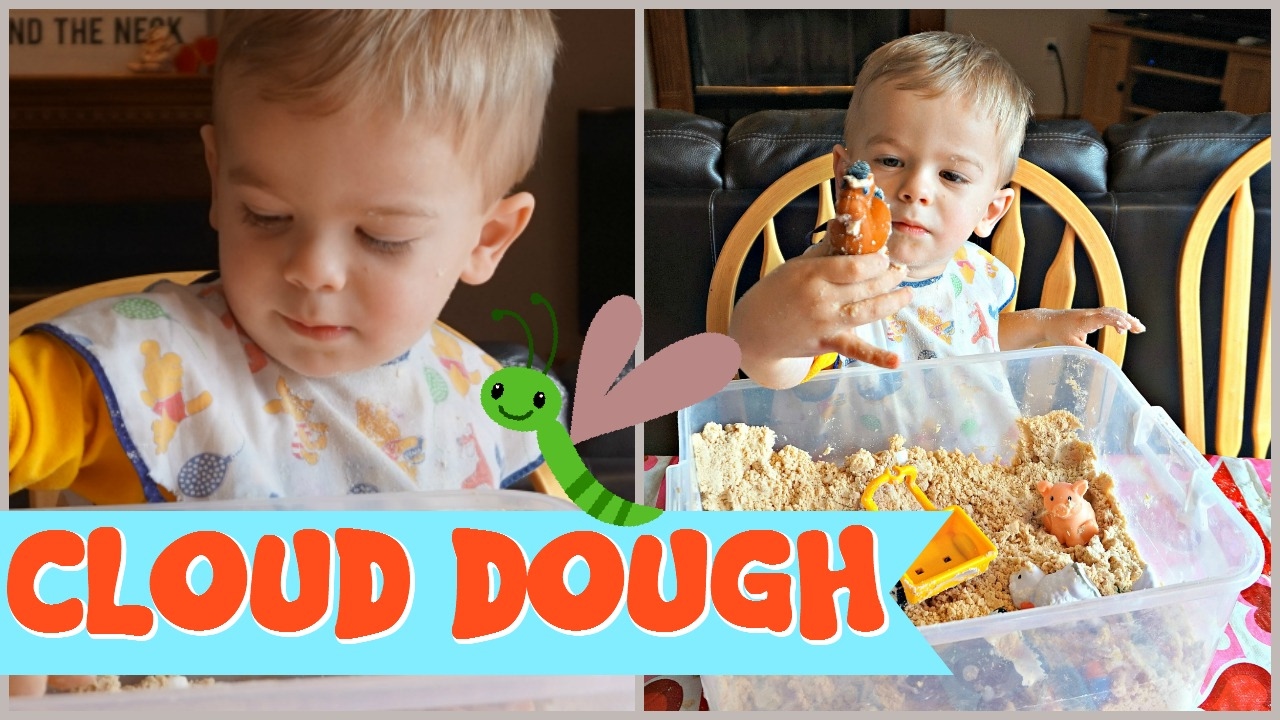 EASY TO MAKE CLOUD DOUGH ☁ - YouTube