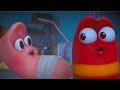 RED SAVES PINK&#39;S LIFE! | LARVA | Cartoons For Kids | WildBrain Kids