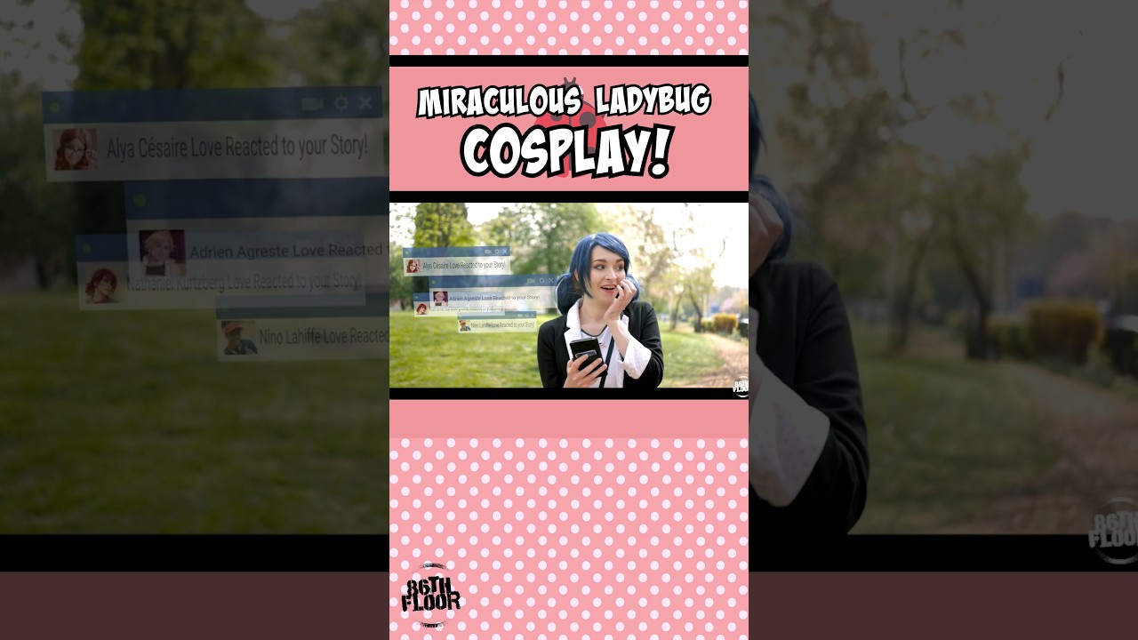 Miraculous Ladybug and Chat Noir Time Hop Cosplay ⏰💖 #shorts