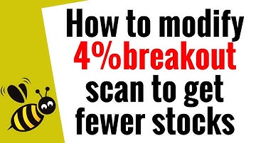 How to modify 4% b/o to find less number of stocks