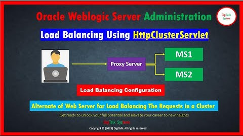 WebLogic Load Balancing Using HttpClusterServlet (Alternate of Web Server)