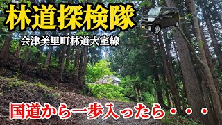 【林道探検隊】国道から脇道へ集落を越えた先には絶景があった！軽バン　ダイハツ　ハイゼットキャディー　会津