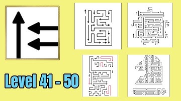 Arrows puzzle escape level 41 - 50 solution walkthrough 