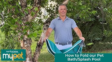 How to Fold Dog Bath/Splash Pool for Storage North States MyPet