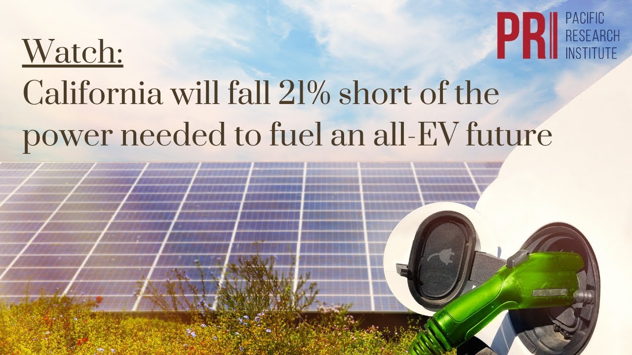California will fall 21% short of power needed to meet EV mandate