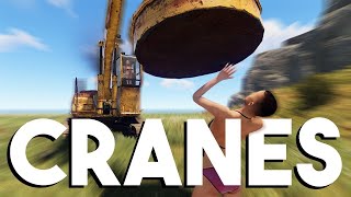 I got chased out of Junkyard by a GIANT Magnet Crane(Rust wipe day)