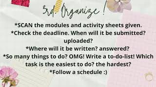 TIPS FOR MODULAR LEARNING