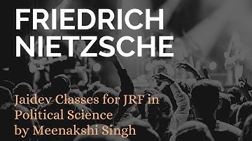 Friedrich Nietzsche I Meenakshi Singh I NTA UGC NET
