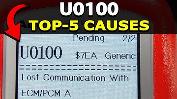 How To Fix U0100 Trouble Code: Lost Communication with ECM/PCM A. TOP-5 Possible Causes!