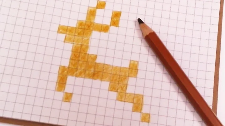 Handmade Pixel Art - How To Draw A DEER