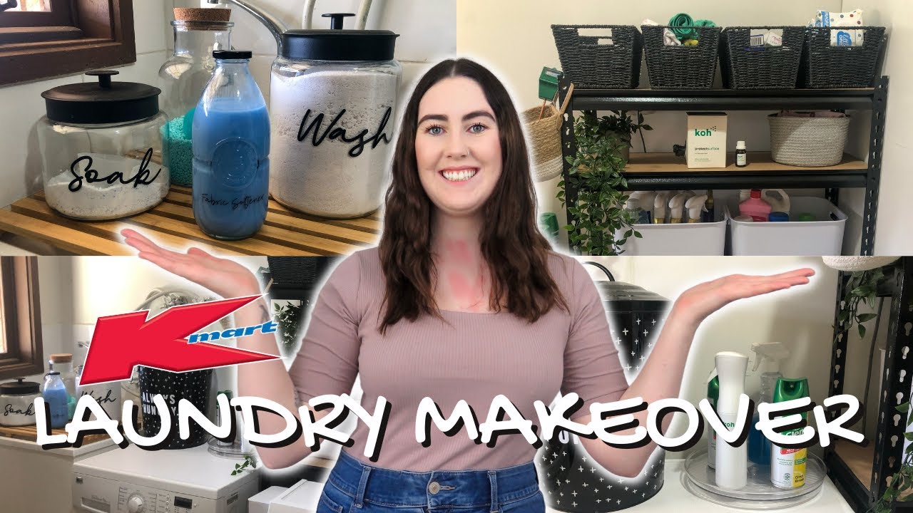 Laundry Makeover with Kmart products Laundry Room Refresh Kmart
