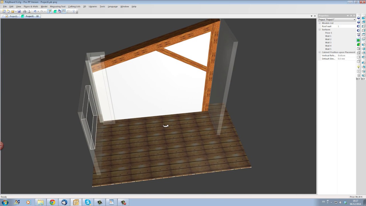 Cabinet software demo: storage unit in loft design project youtube