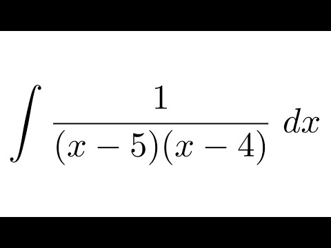 Integral of 1/(x-5)(x-4)