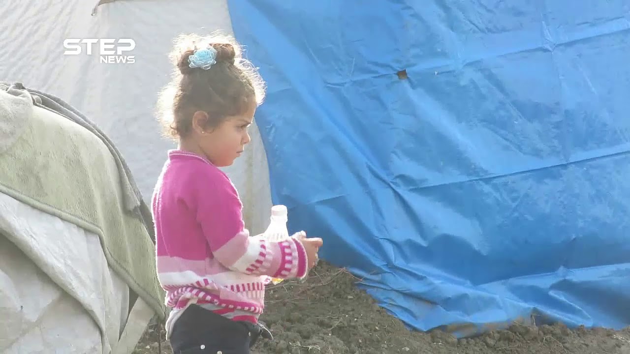 شاهد معاناة أهالي مخيم الأنصار في منطقة خربة الجوز بريف جسر الشغور الغربي