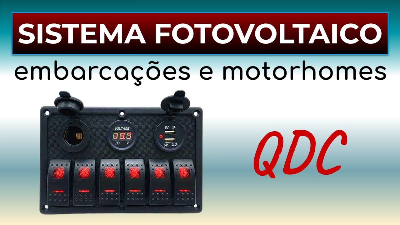 PAINEL ELÉTRICO em motorhomes e barcos