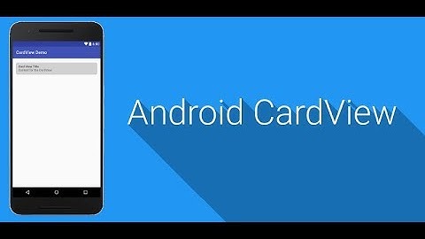 Kotlin Tutorial: Use of Card View