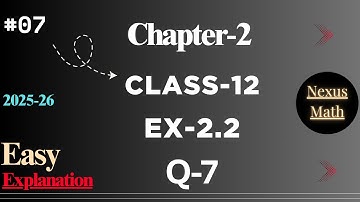 L-07 Class 12 Ex 2.2 Q7 Math | Inverse Trigonometry | Ex 2.2 Q-7 Class 12 Math | Ex 2.2 class 12th