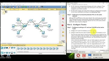3.2.2.4 Packet Tracer - Configuring Trunks