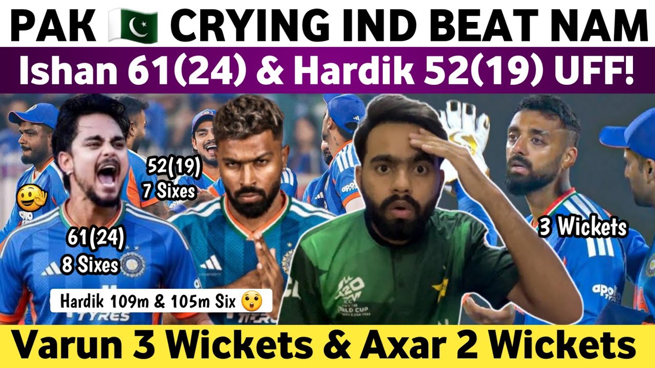 Pak Media Crying on Ind Beat Namibia T20 WC 2026 | Ind Vs Namibia T20 WC Match 2026 | Ishan 61(24) |
