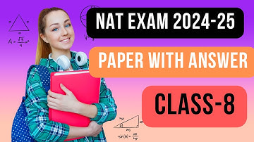 NAT EXAM 2024 NOVEMBER PAPER WITH ANSWER KEY class 8 #natexam2024
